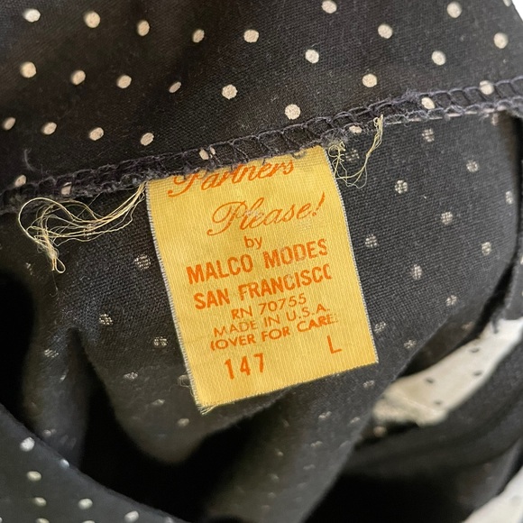 Partners Please by Malco Modes Vintage 70s Polka Dot Square Dance Skirt Top Set - Picture 9 of 12